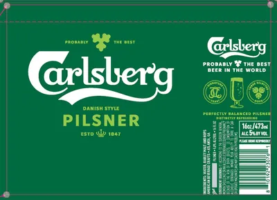 Carlsberg Danish Style Pilsner label