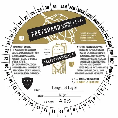 Longshot Lager label
