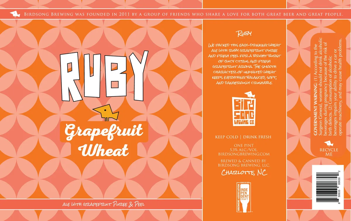 Ruby Grapefruit Wheat — full label as filed with TTB