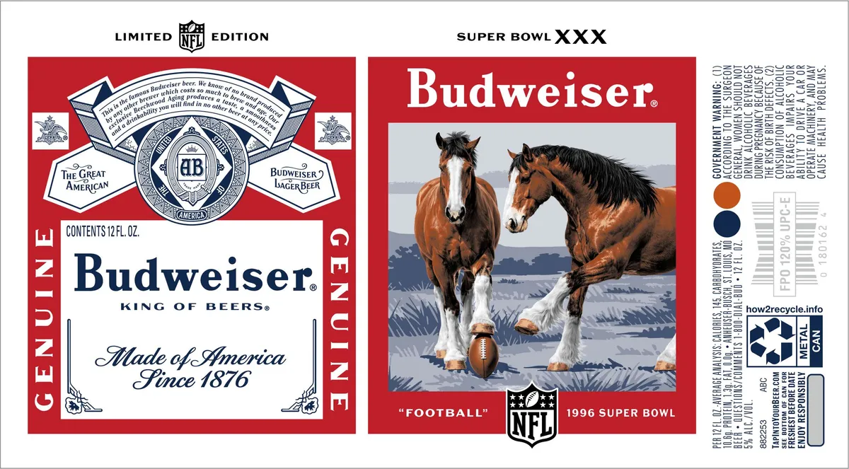 Budweiser — full label as filed with TTB