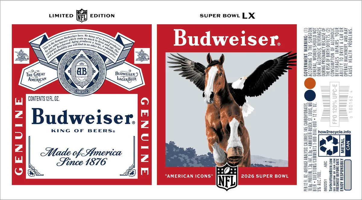 Budweiser — full label as filed with TTB
