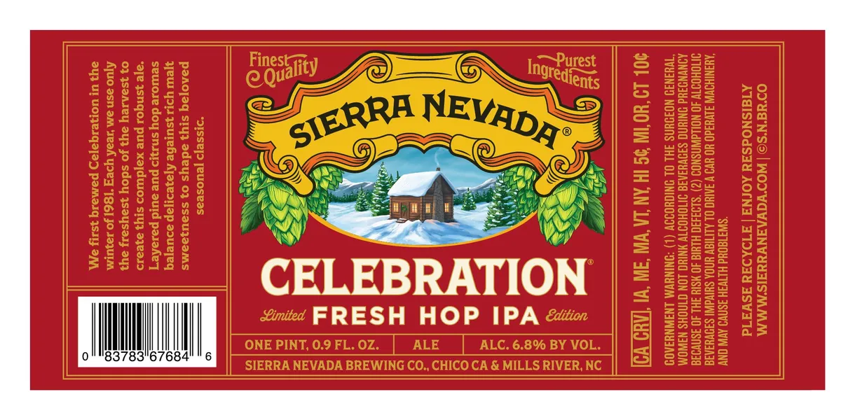 Celebration — full label as filed with TTB