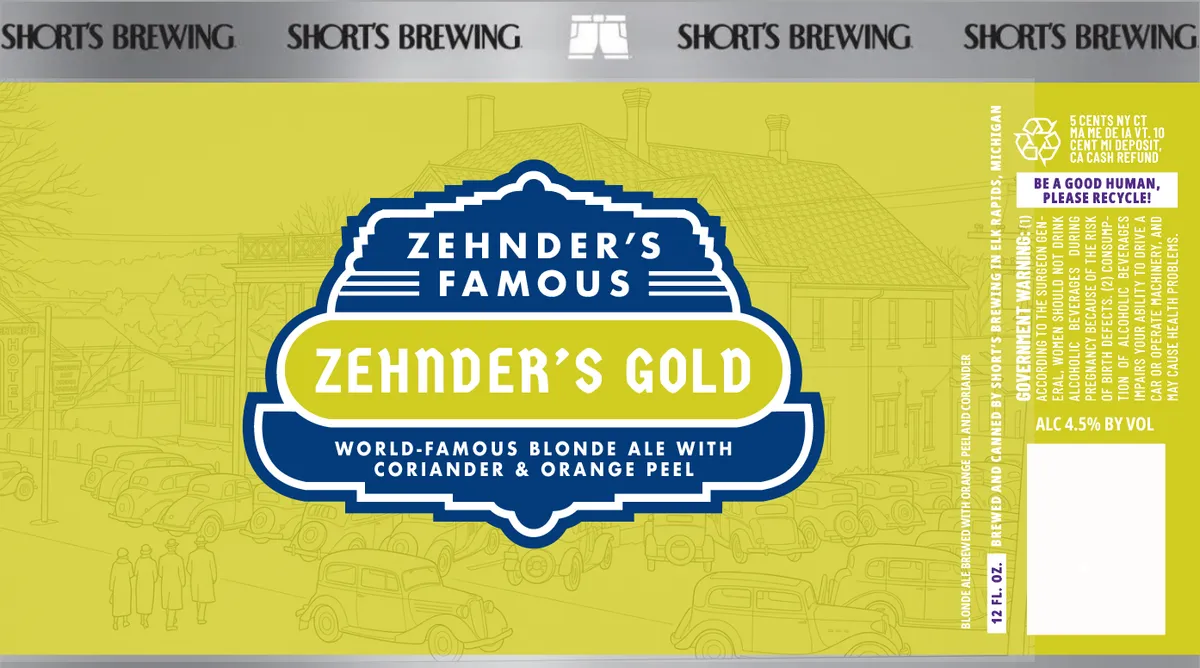 Zehnder's Gold — full label as filed with TTB