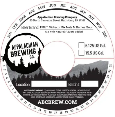 FRUT Michaux Mix Nuts N Berries Sour label