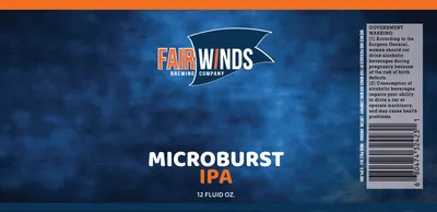 Microburst IPA label