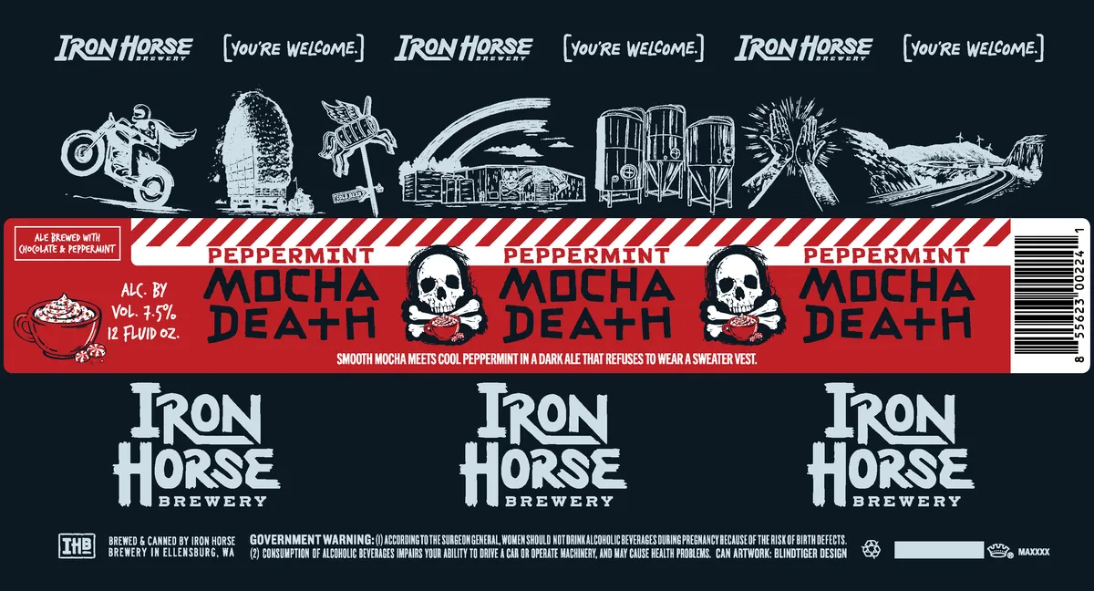 Peppermint Mocha Death — full label as filed with TTB