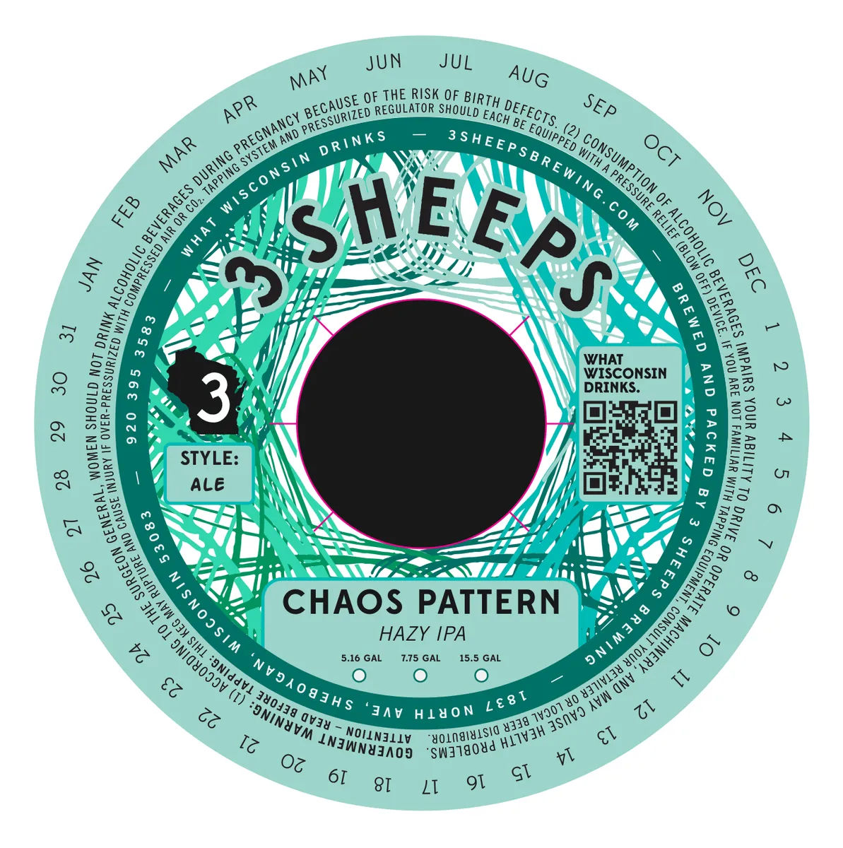 Chaos Pattern — full label as filed with TTB