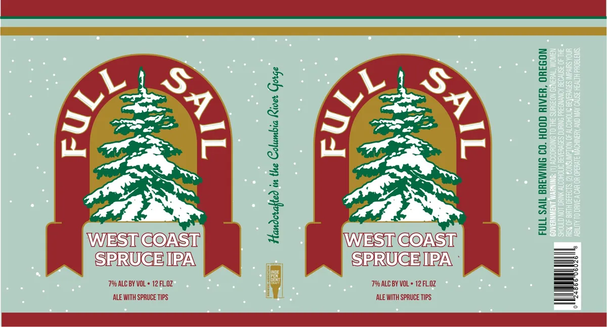 West Coast Spruce IPA — full label as filed with TTB