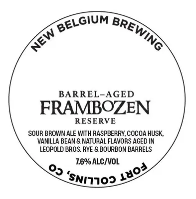 Barrel-Aged Frambozen Reserve label