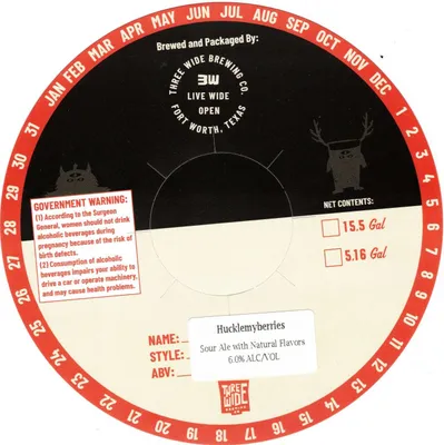 Hucklemyberries label