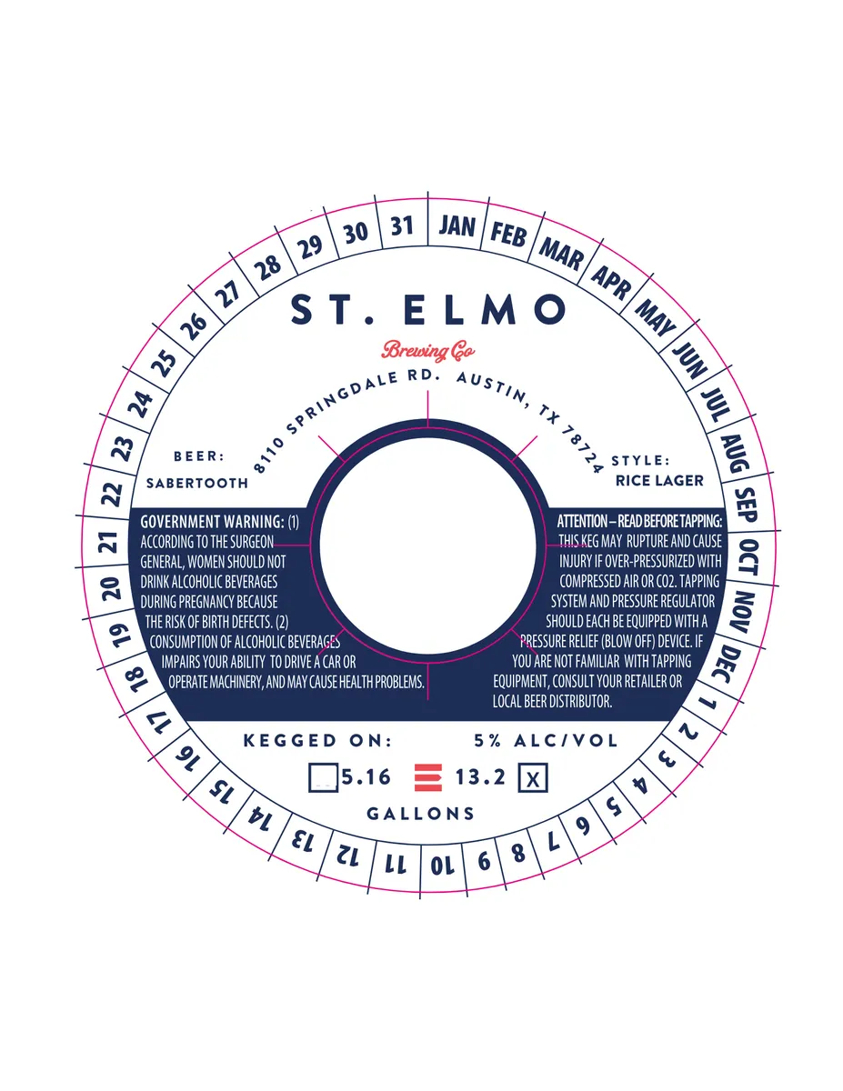 Sabertooth — full label as filed with TTB
