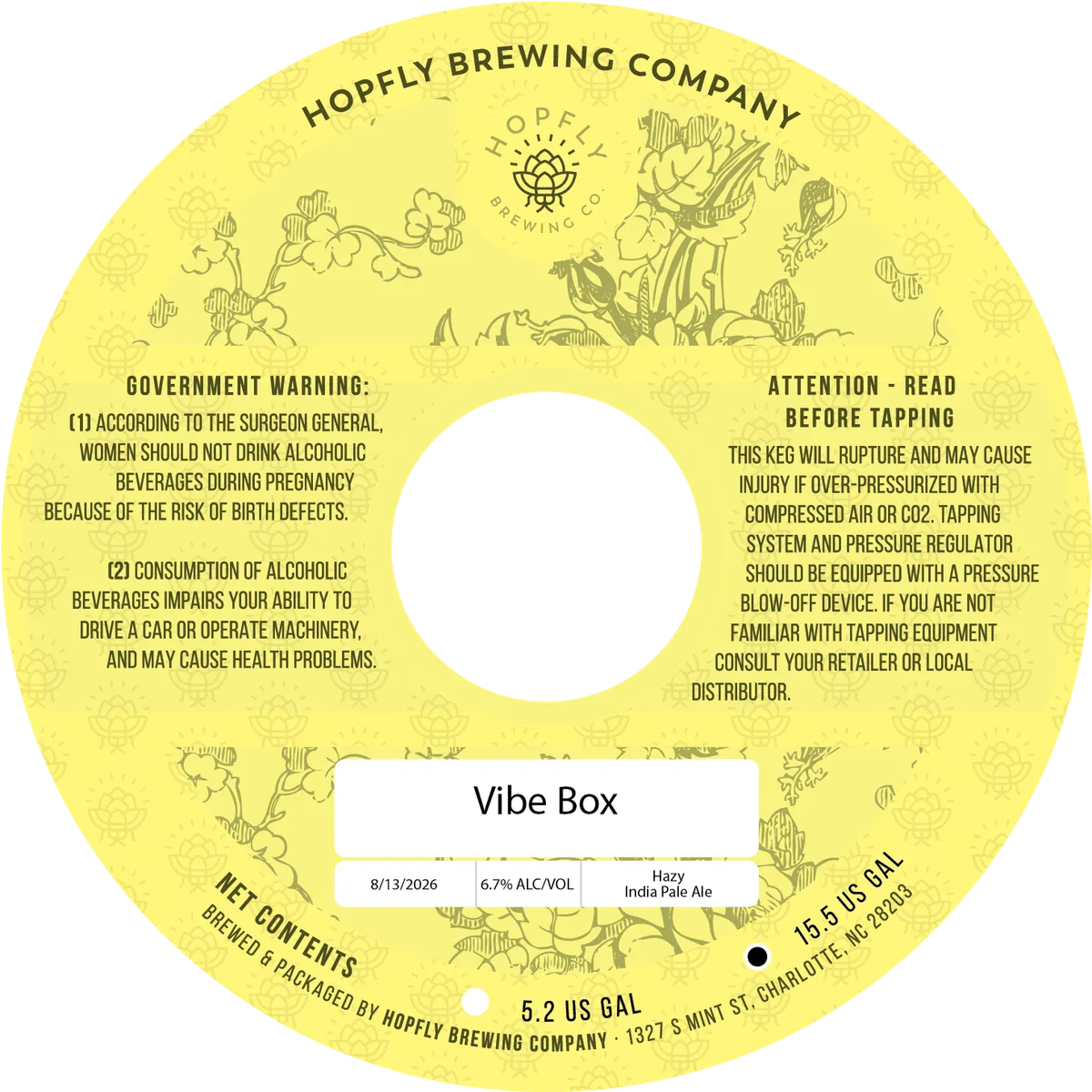 Vibe Box — full label as filed with TTB