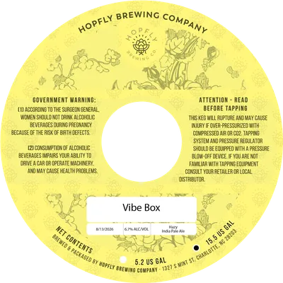 Vibe Box label