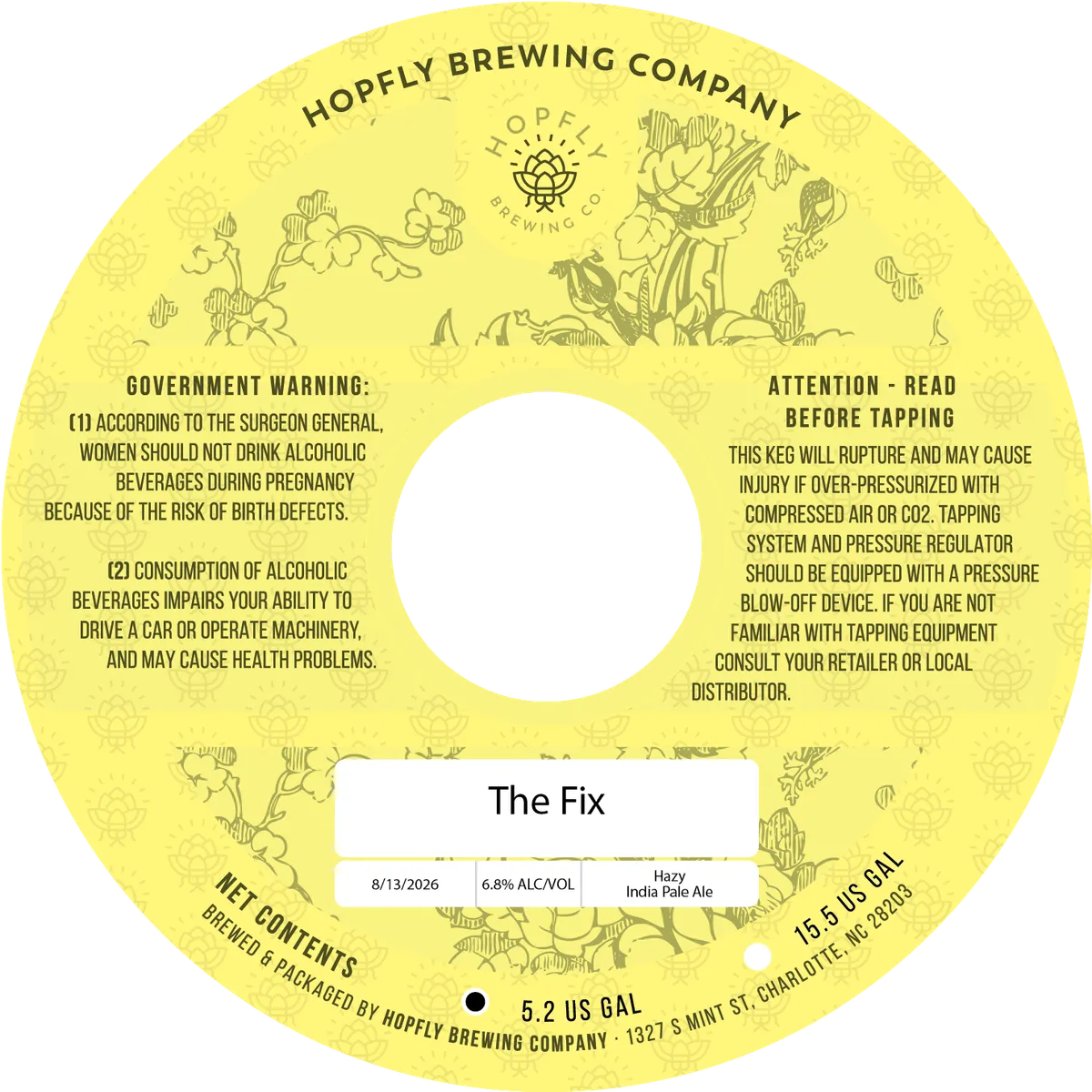 The Fix — full label as filed with TTB