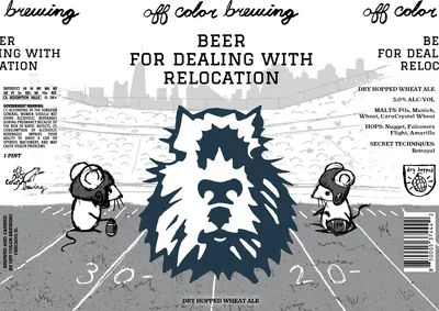 Beer For Dealing With Relocation label