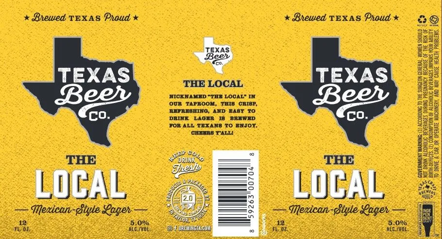 The Local — full label as filed with TTB
