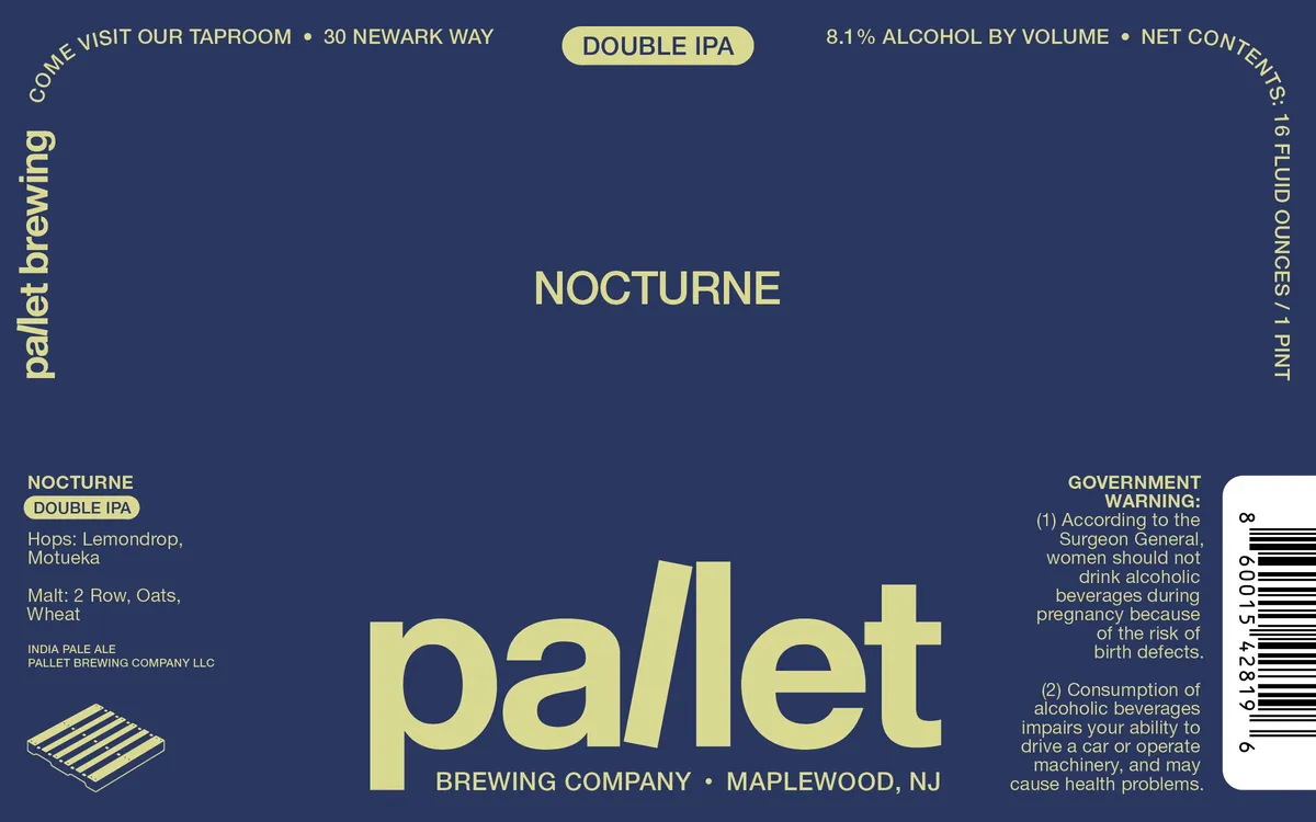 Nocturne — full label as filed with TTB