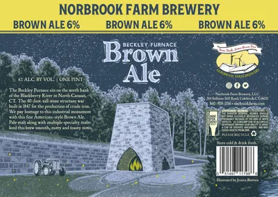 Beckley Furnace Brown Ale label