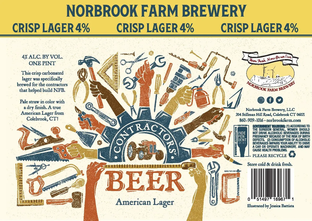 Contractors Beer — full label as filed with TTB