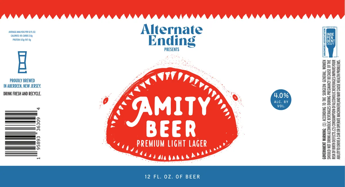 Amity Beer — full label as filed with TTB