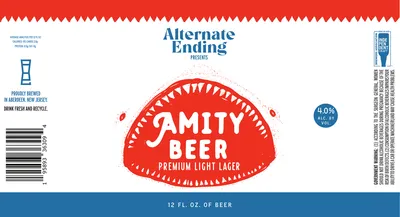 Amity Beer label