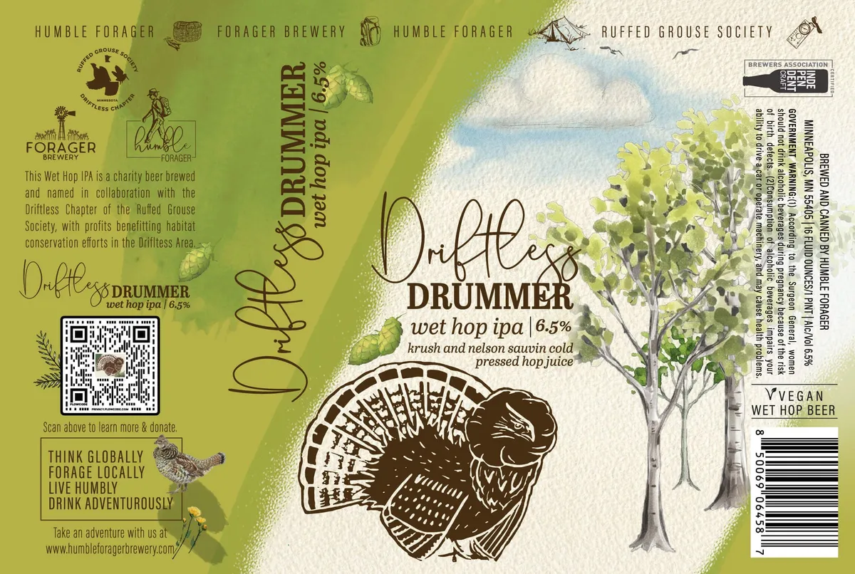 Driftless Drummer — full label as filed with TTB
