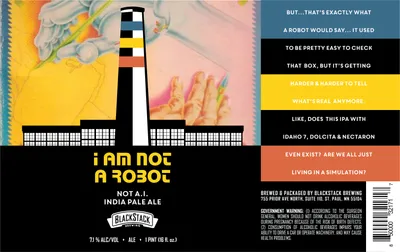 I Am Not A Robot label