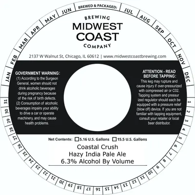 Coastal Crush label