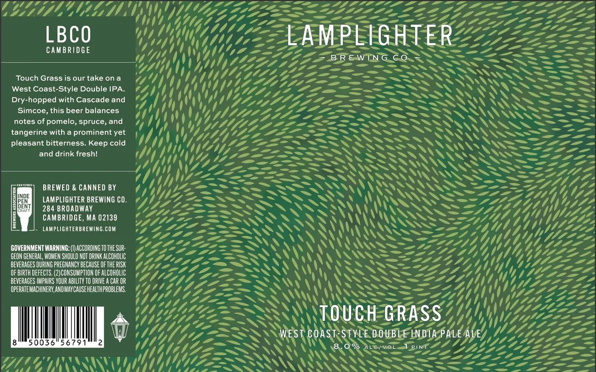 Touch Grass — full label as filed with TTB
