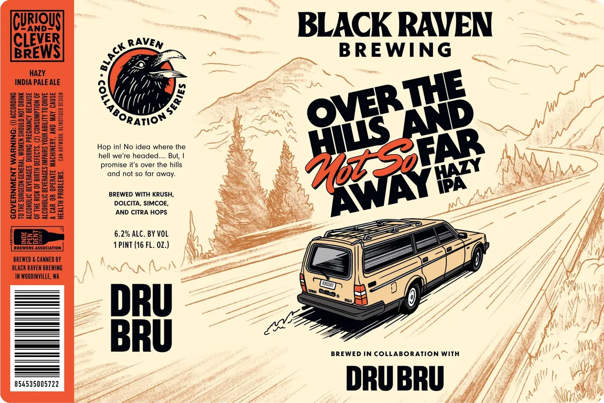 Over the Hills and Not So Far Away Hazy IPA — full label as filed with TTB