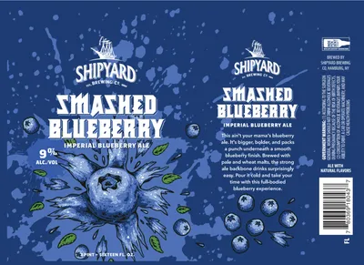 Smashed Blueberry label