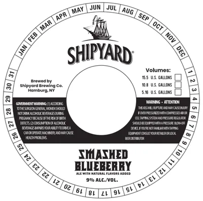 Smashed Blueberry label