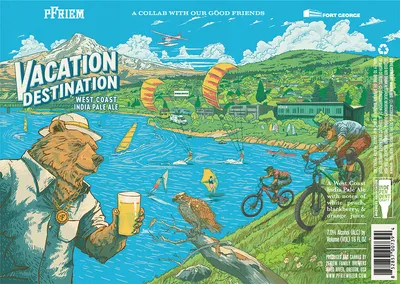 Vacation Destination West Coast India Pale Ale label