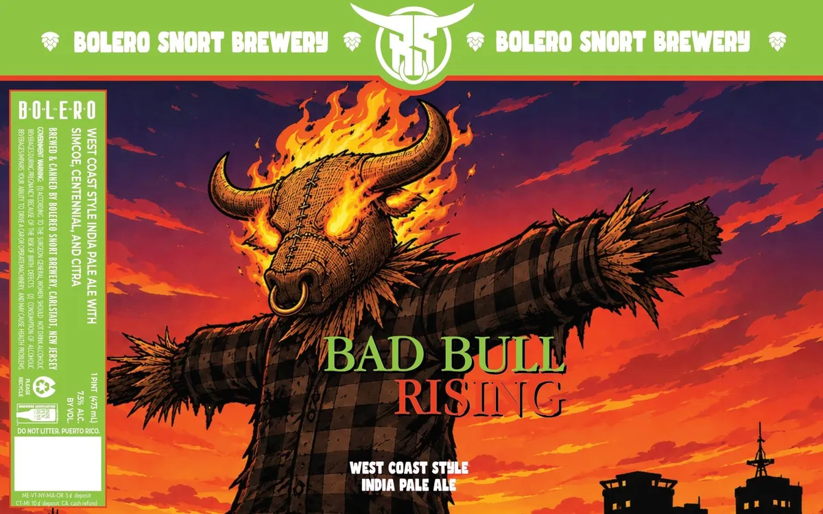 Bad Bull Rising — full label as filed with TTB