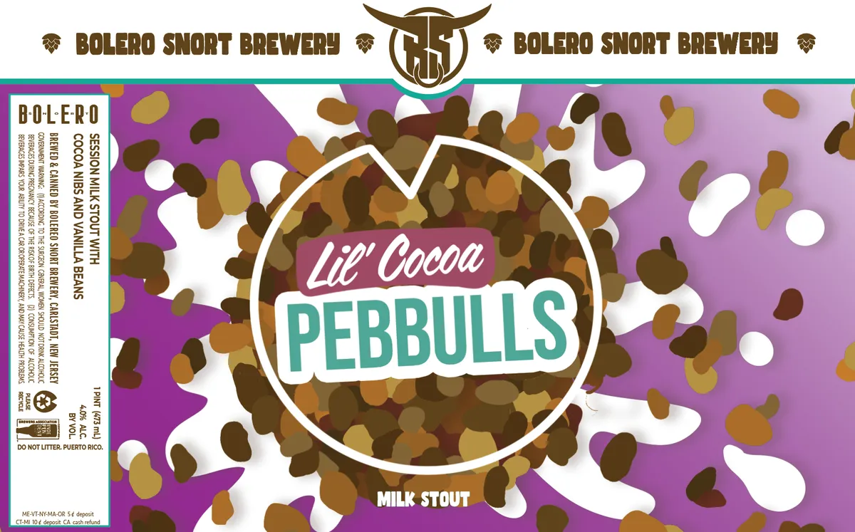 Lil' Cocoa Pebbulls — full label as filed with TTB