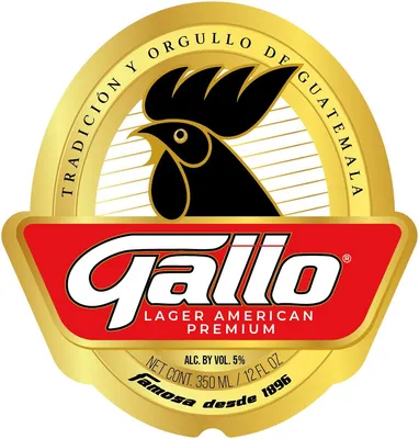 Gallo Lager American Premium label