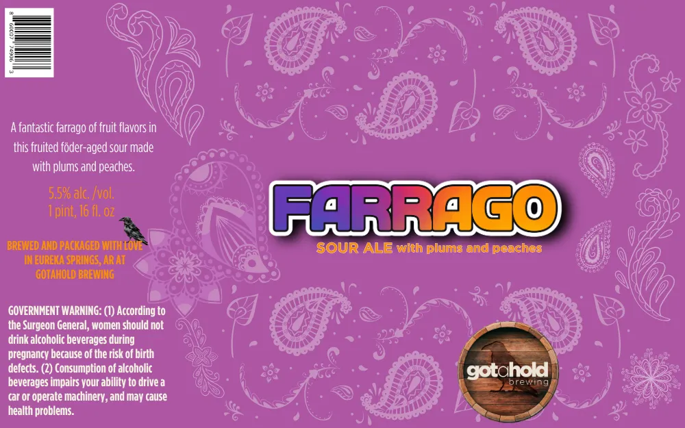 Farrago — full label as filed with TTB