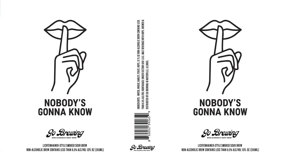 Nobody's Gonna Know — full label as filed with TTB