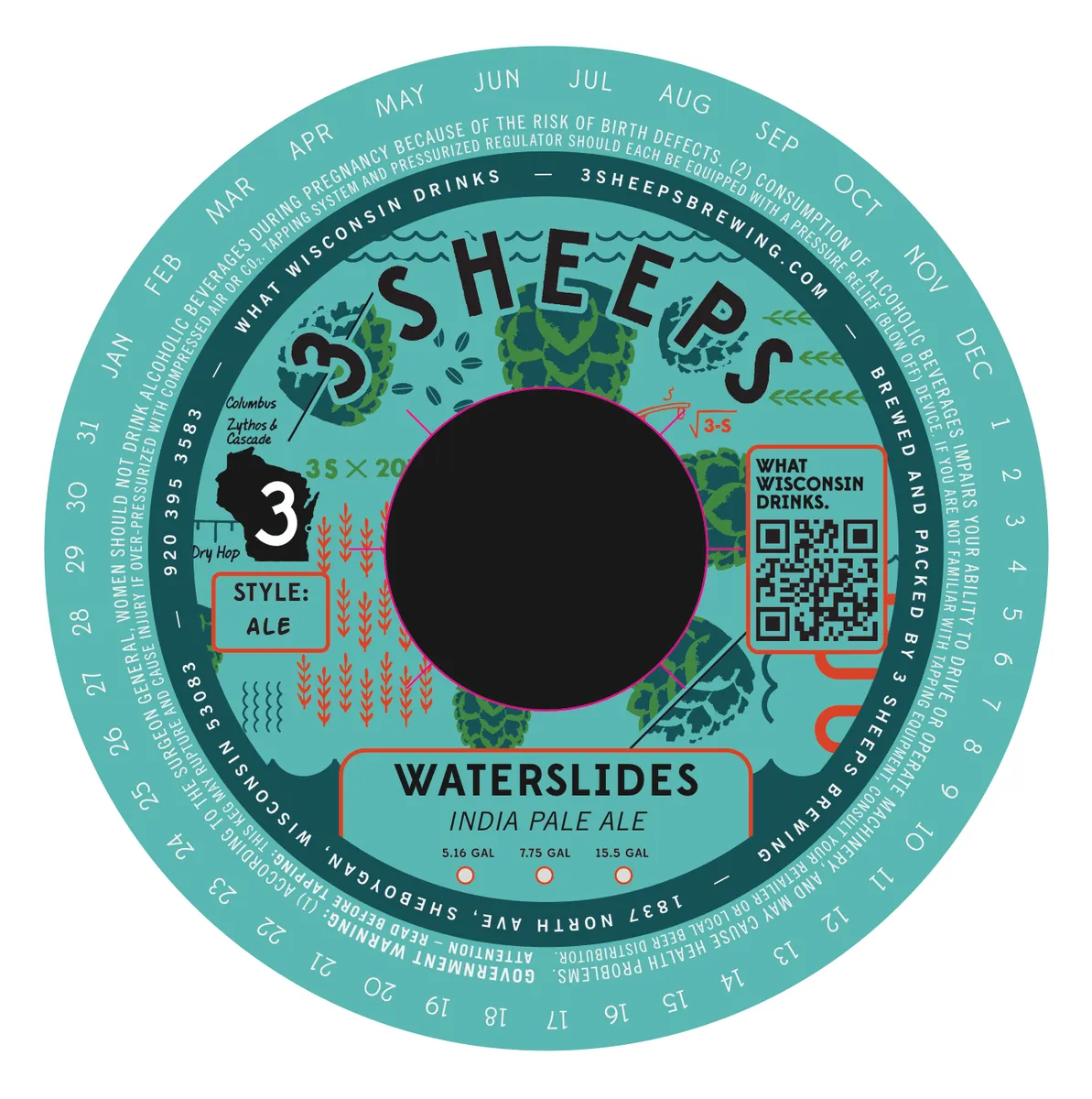 Waterslides — full label as filed with TTB