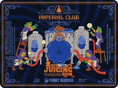 Imperial Club Juicing Room label