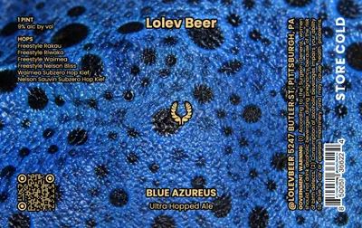 Blue Azureus label
