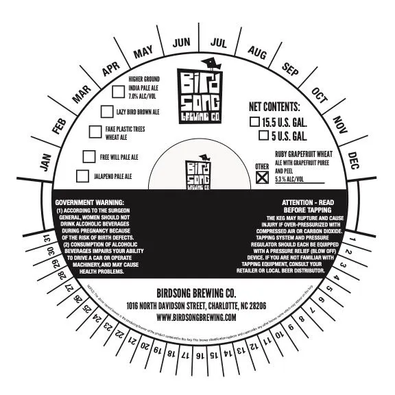 Ruby Grapefruit Wheat — full label as filed with TTB