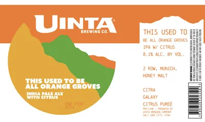 This Used To Be All Orange Groves label