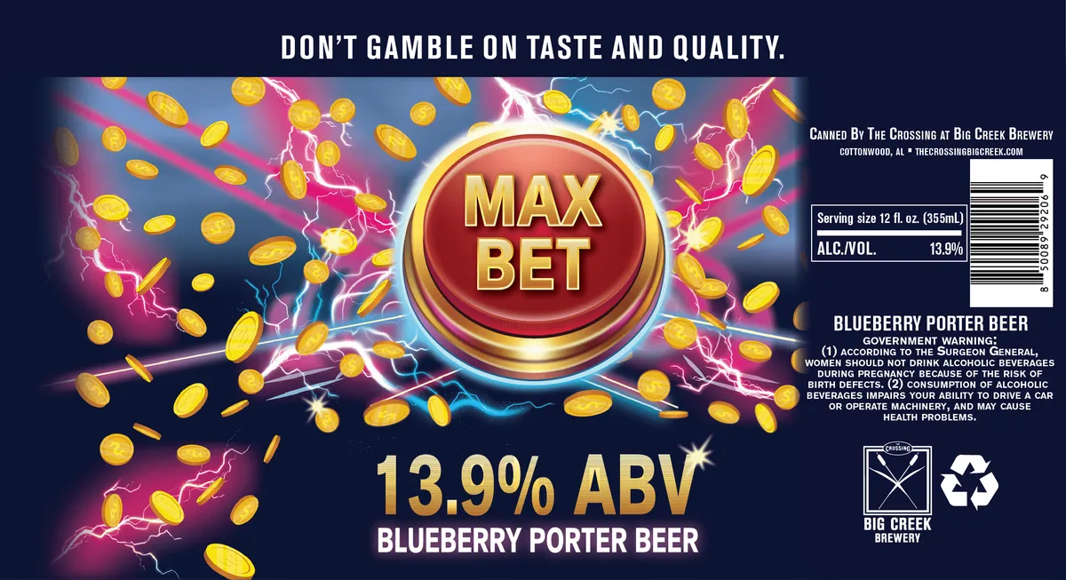 Max Bet — full label as filed with TTB