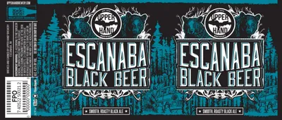Escanaba Black Beer label