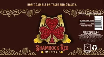 Shamrock Red label