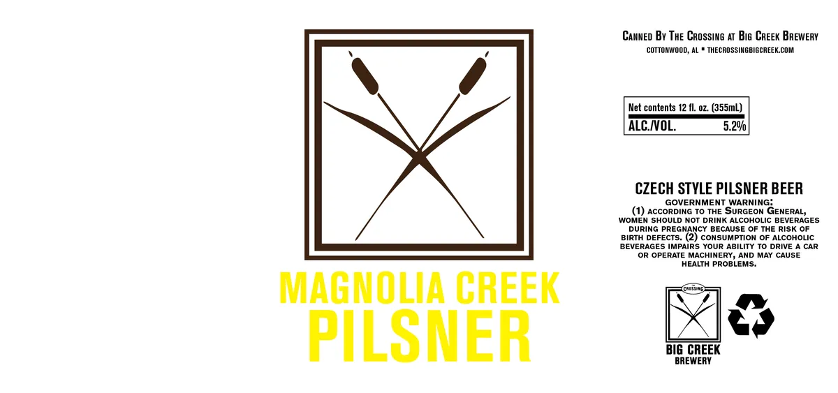Magnolia Creek Pilsner label