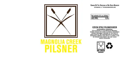 Magnolia Creek Pilsner label