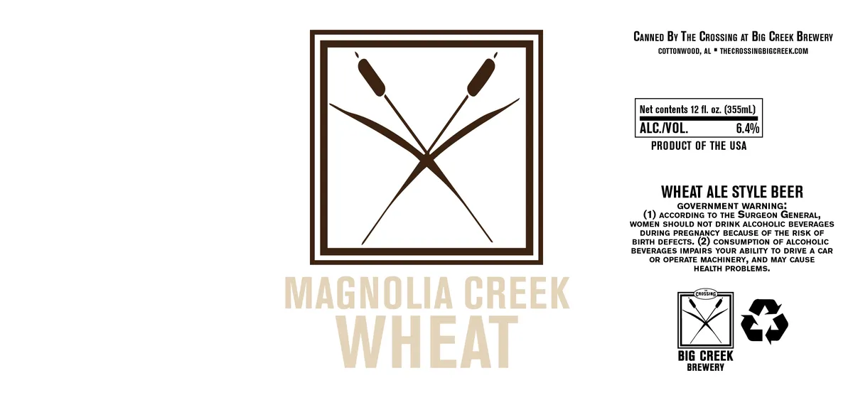Magnolia Creek Wheat label