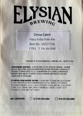 Circus Catch label
